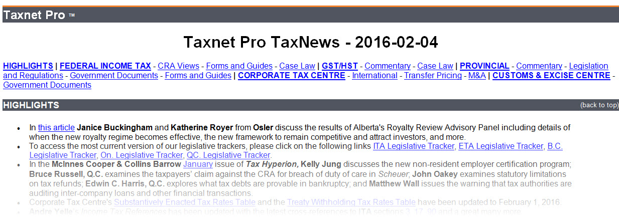 Keep updated on the latest tax news