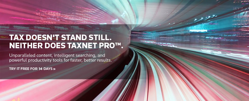 Register for a free 14 day trial of Taxnet Pro.